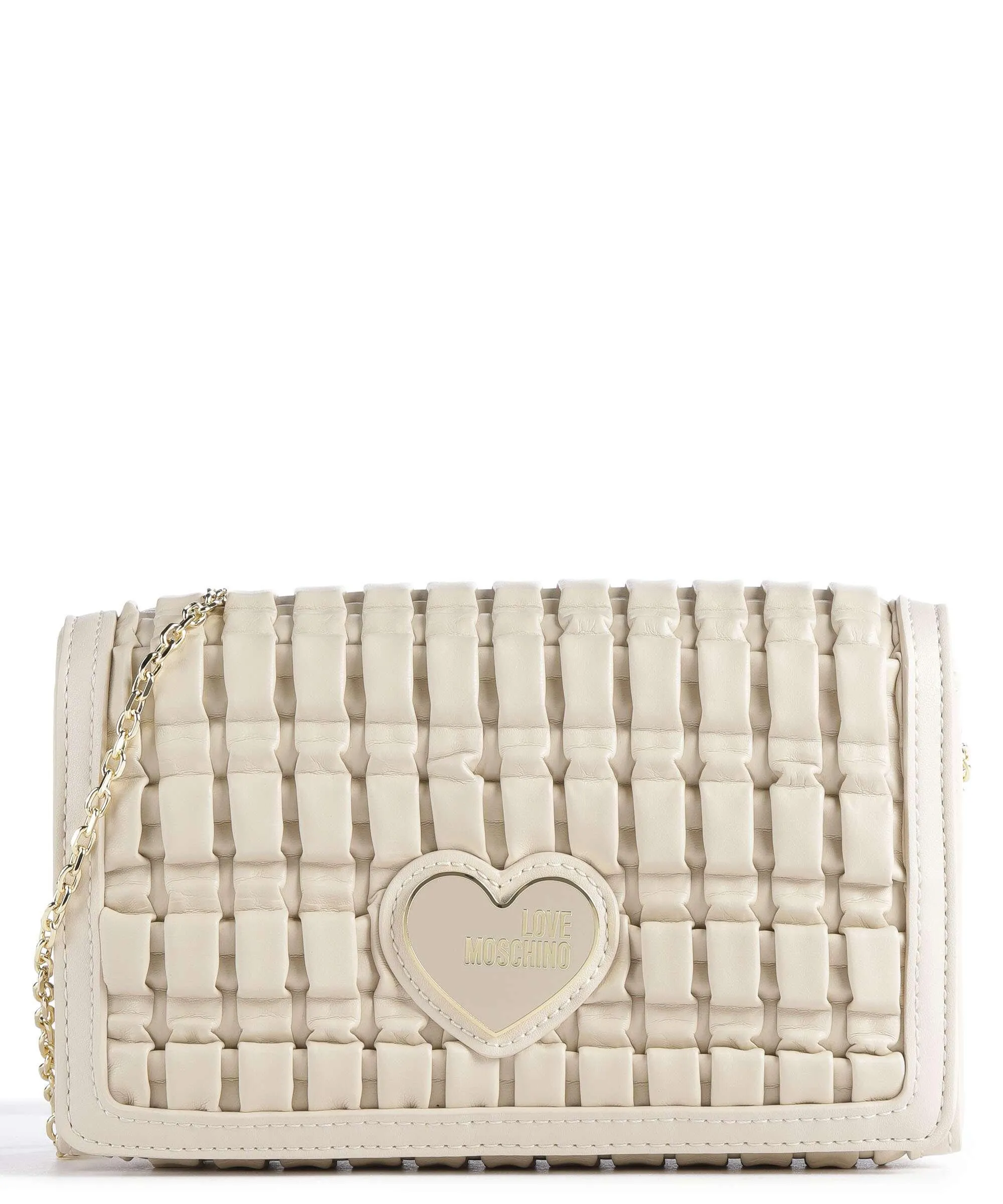  Love Moschino Smart Daily Borsa a tracolla pelle sintetica beige  