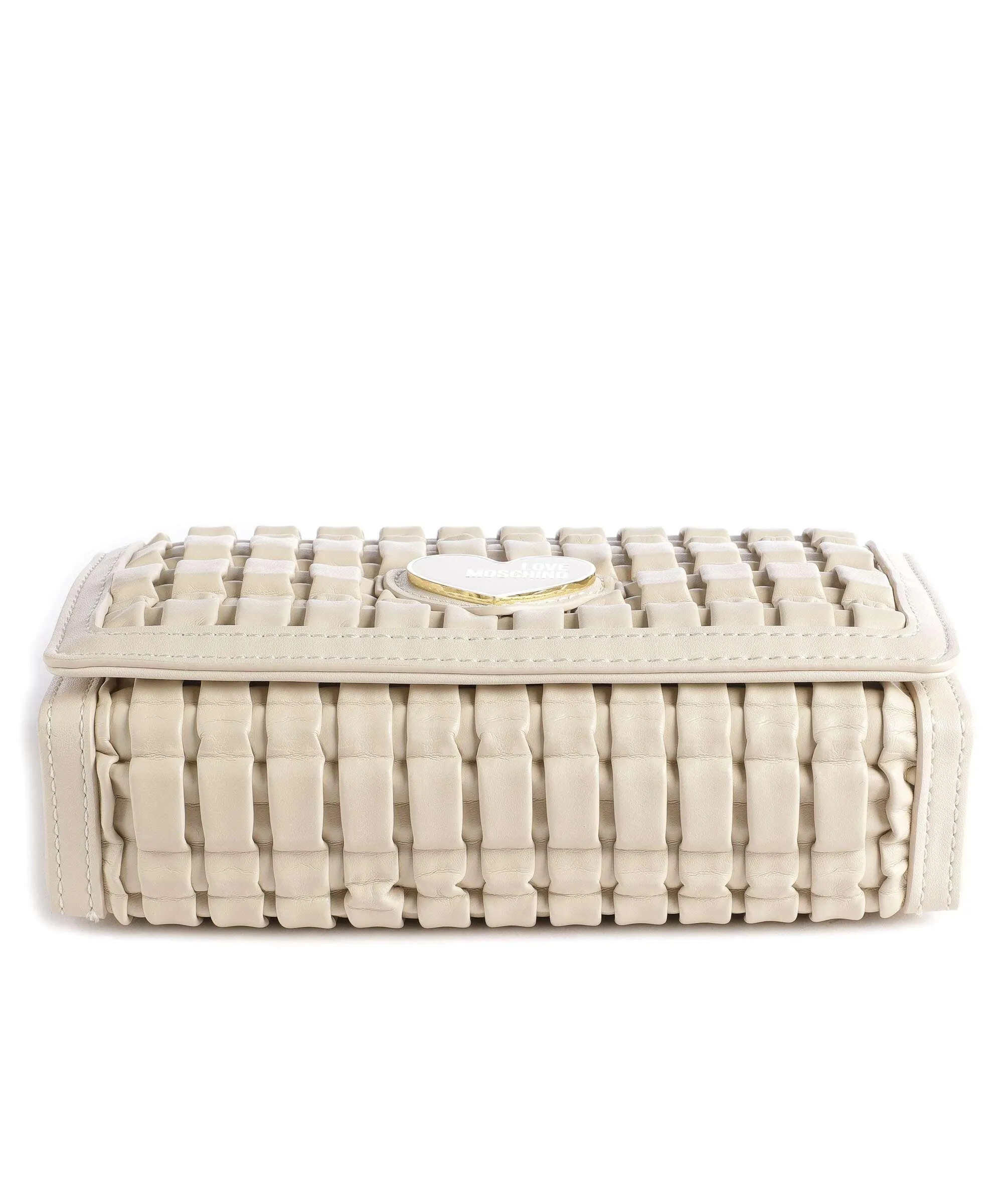  Love Moschino Smart Daily Borsa a tracolla pelle sintetica beige  