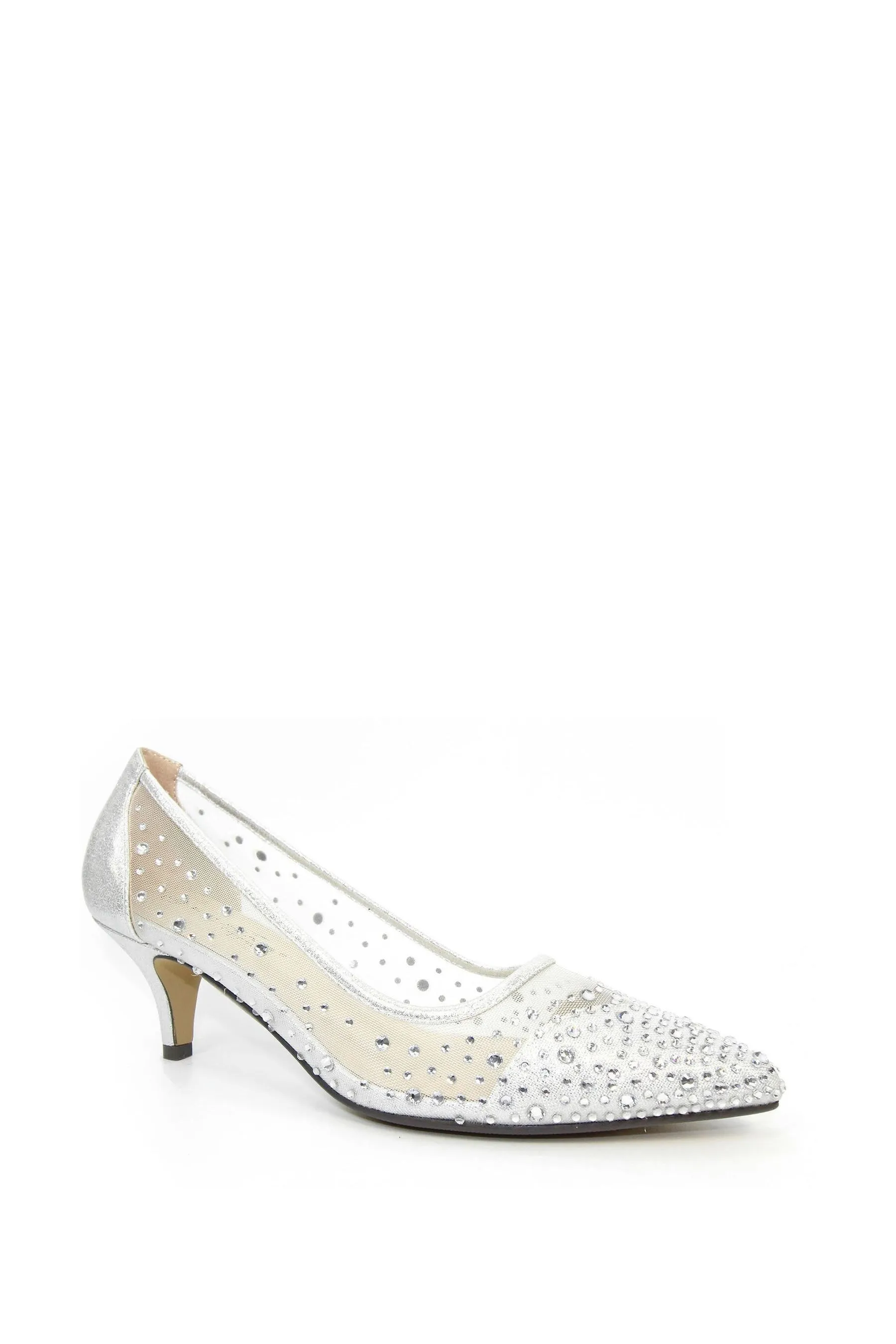 Lunar Argento - Alisha - Scarpe con tacco a rocchetto e pietre