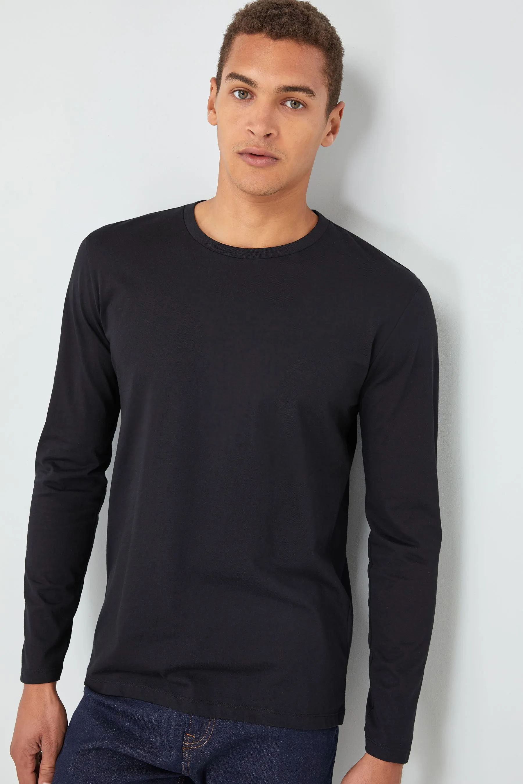 Maglia girocollo a maniche lunghe