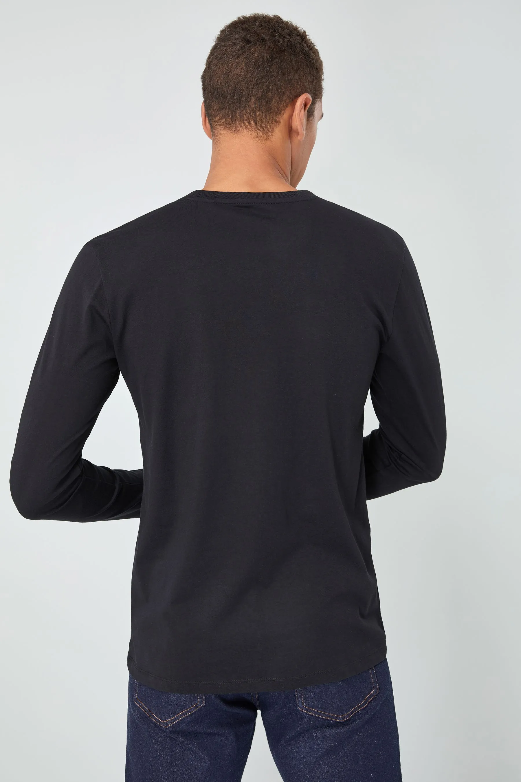 Maglia girocollo a maniche lunghe