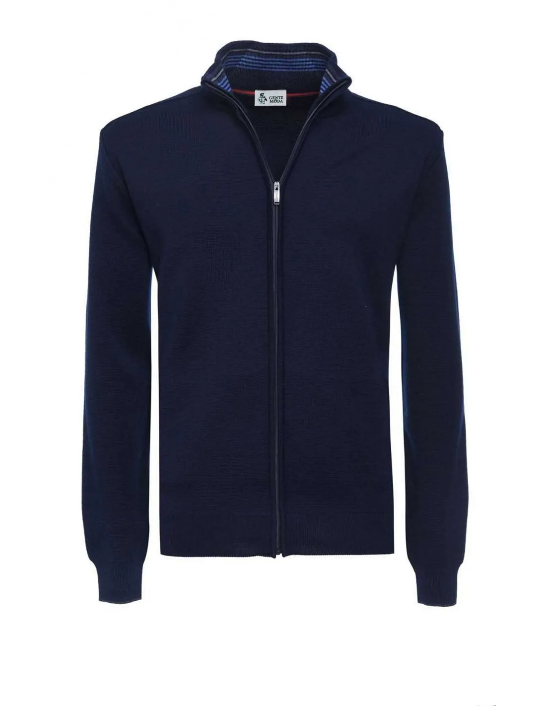 Maglia Zip completa lupetto Punto Milano A / I Maglia Aperta davanti
