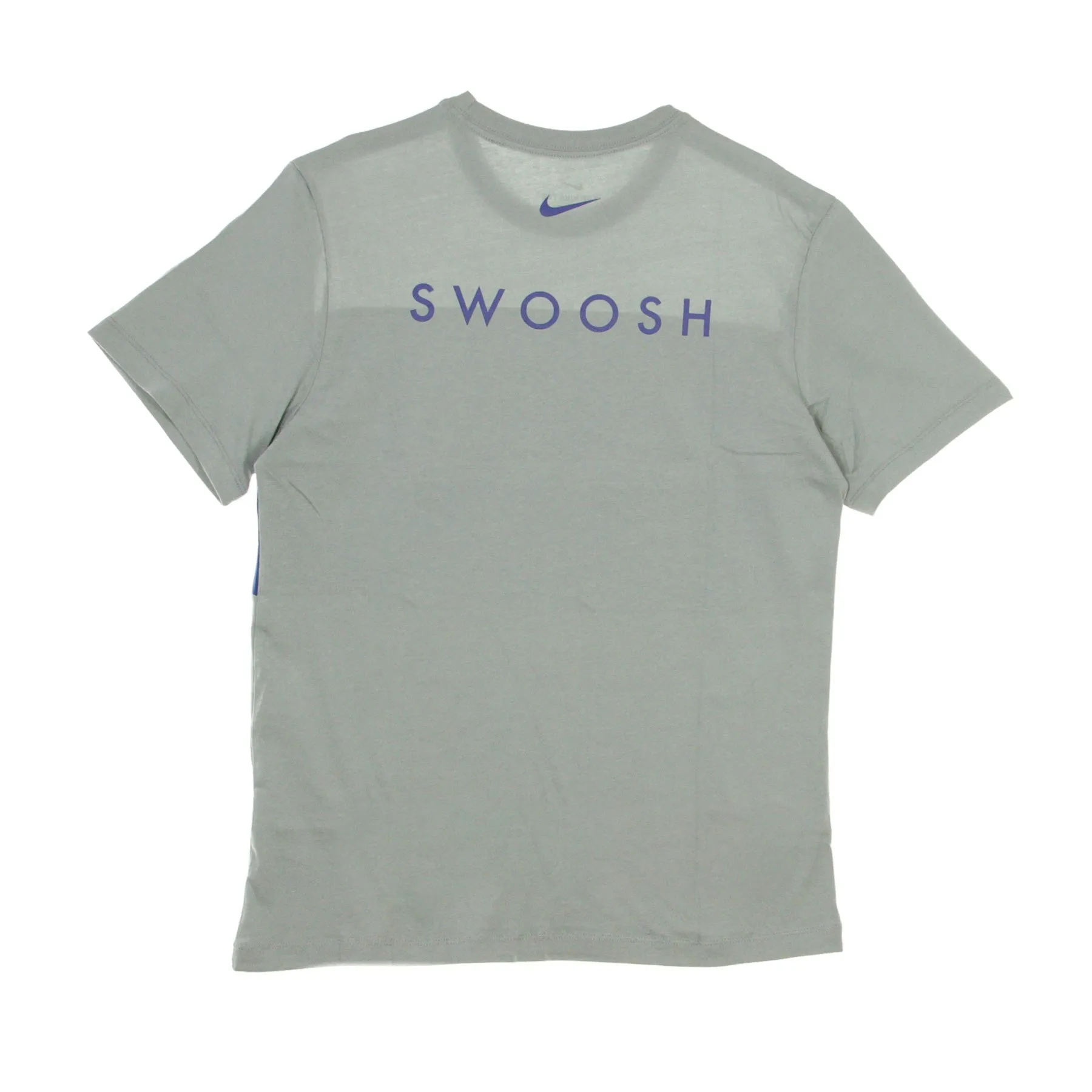Maglietta Uomo Swoosh Tee Particle Grey/white/deep Royal Blue
