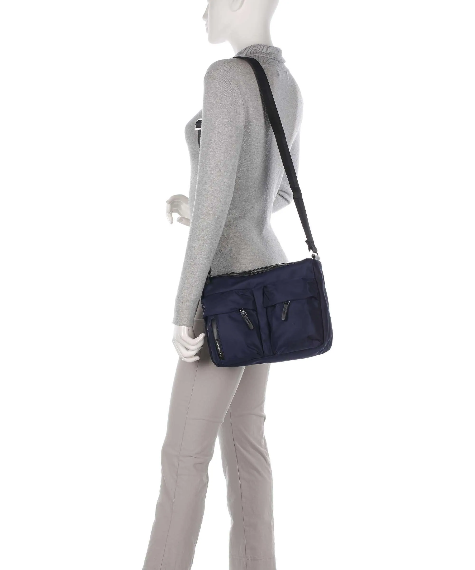  Mandarina Duck Hunter Borsa a spalla nylon blu scuro  