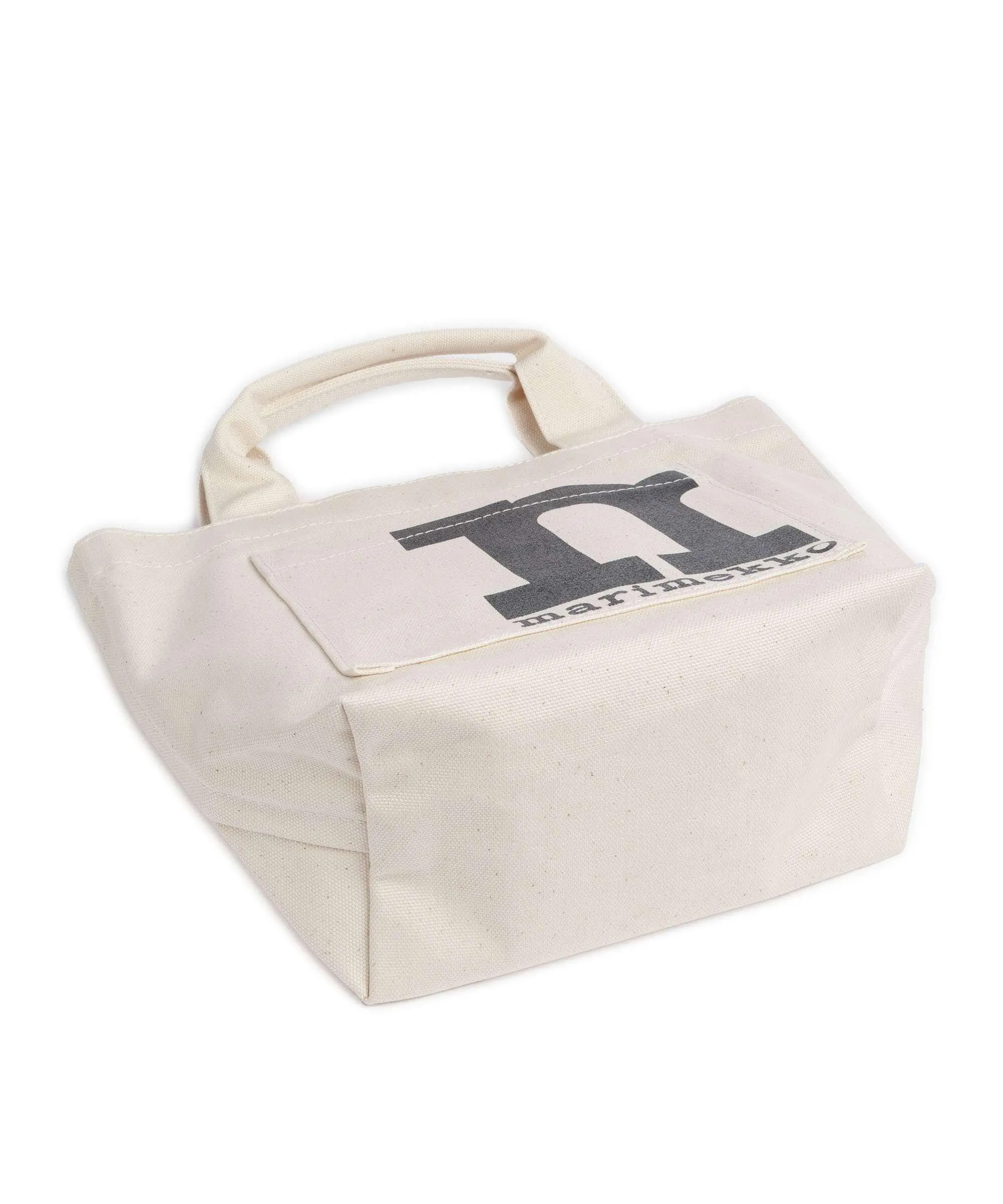  Marimekko Solid Mono Mini Borsa a mano cotone natura  