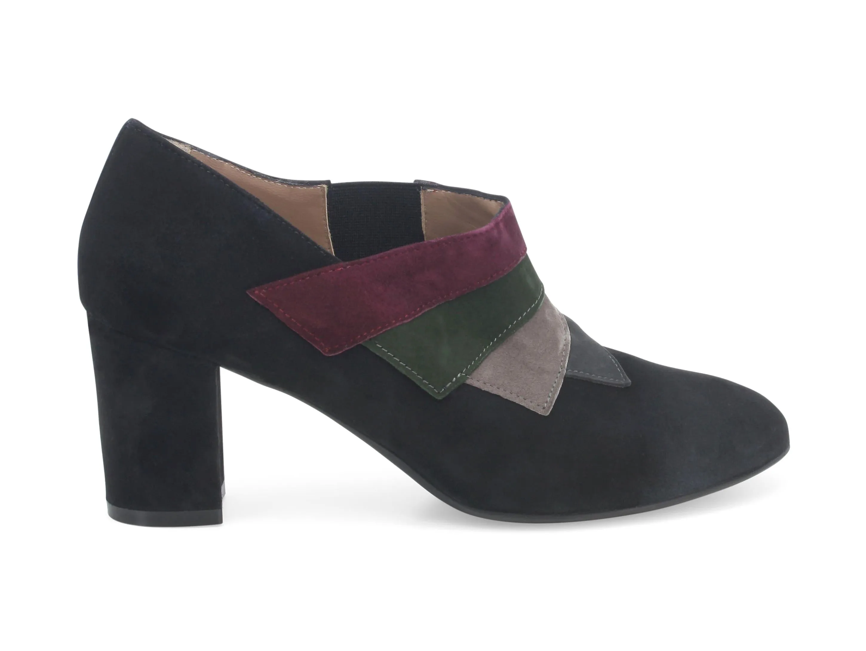 Melluso scarpe accollate senza stringhe camoscio