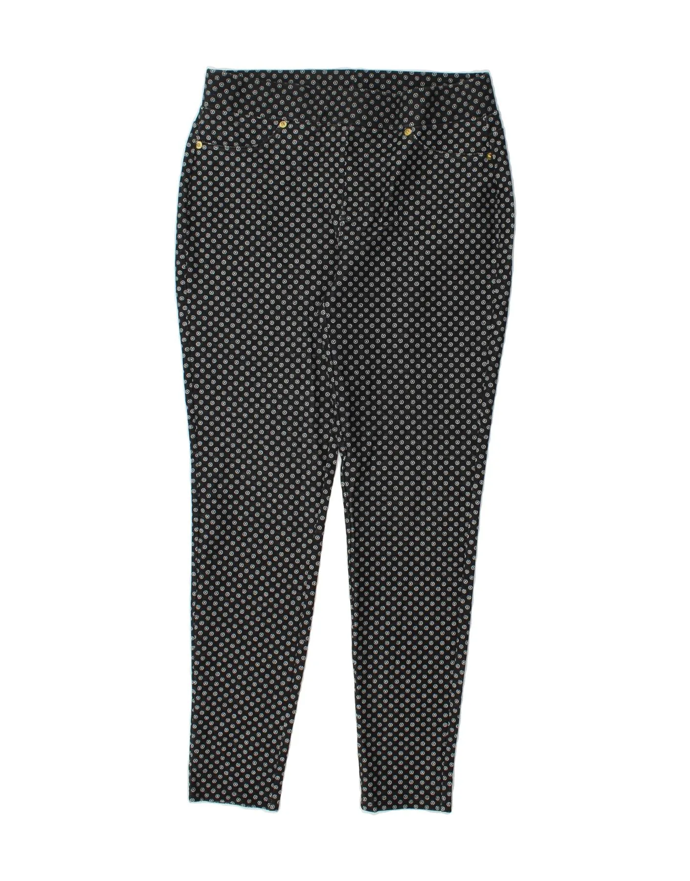 MICHAEL KORS Womens Legging Trousers Medium W28 L28 Black Spotted