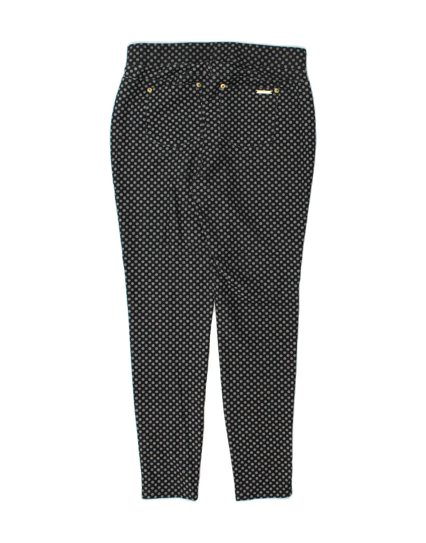 MICHAEL KORS Womens Legging Trousers Medium W28 L28 Black Spotted