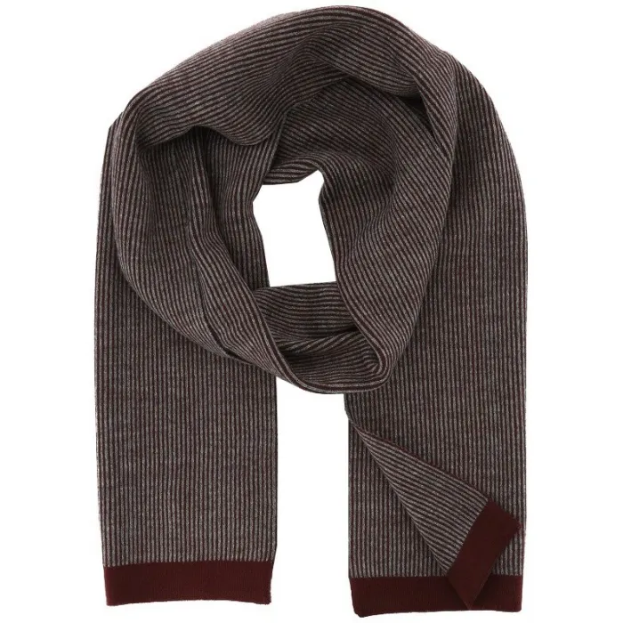 Michaelis Herensjaal grigio rosso a maglia