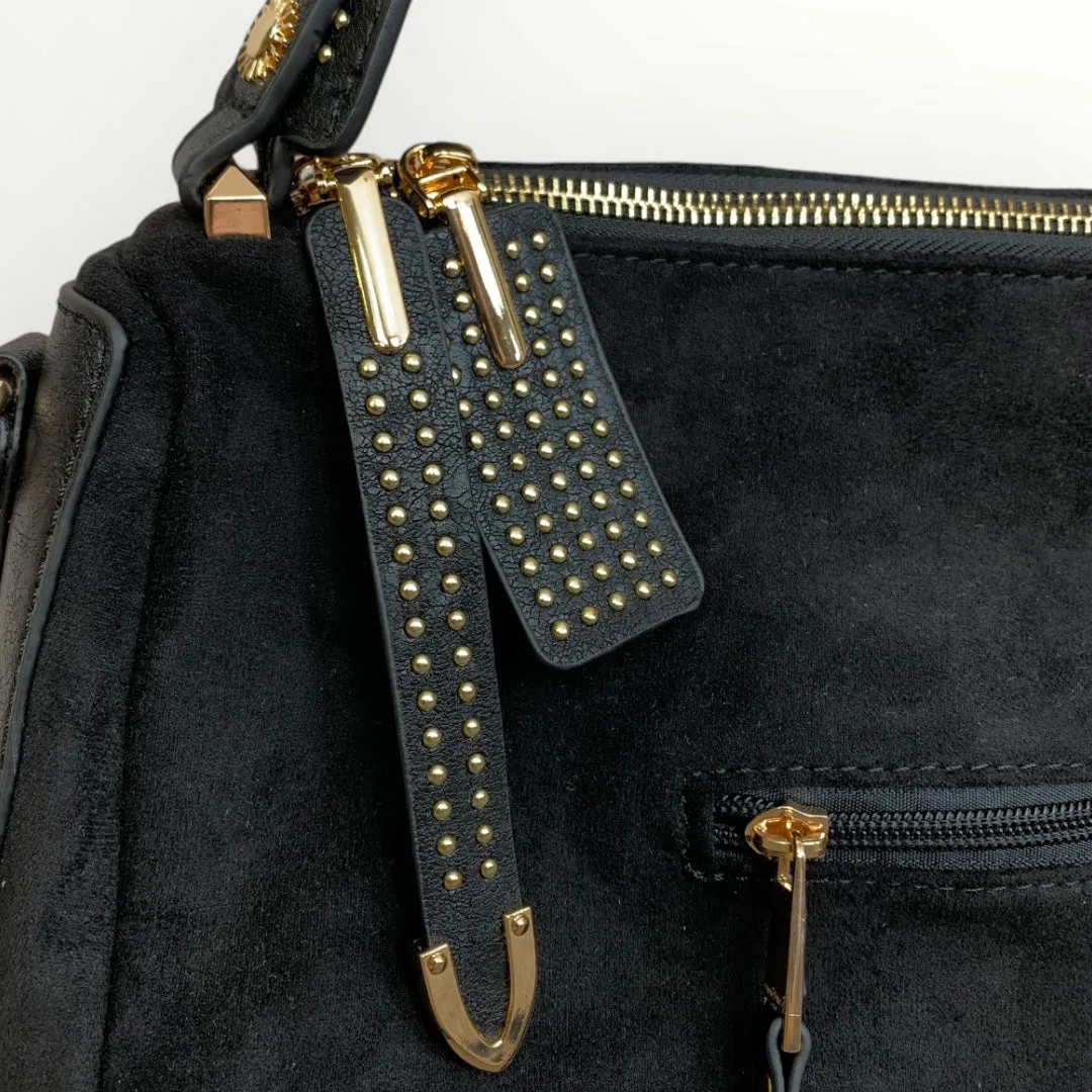 MIMI MUA' - BORSA A SPALLA SCAMOSCIATA