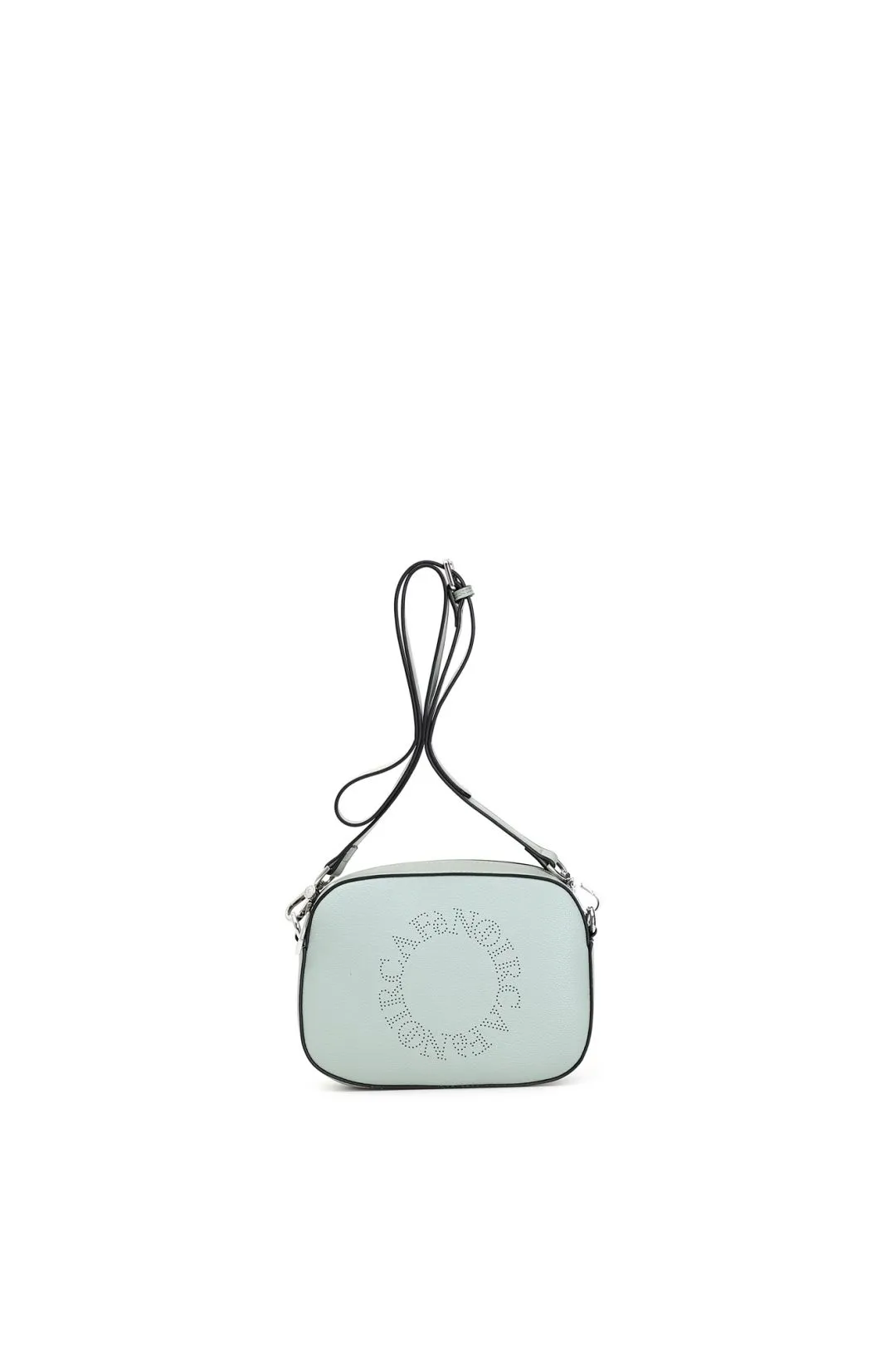 mini bag con logo circolare forato