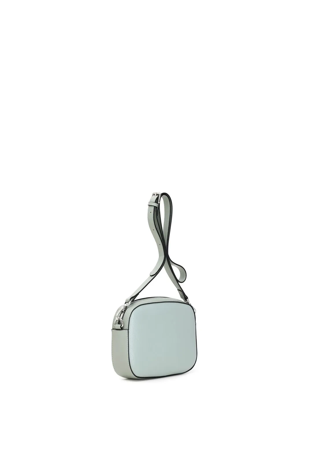 mini bag con logo circolare forato