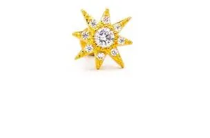 Mini orecchino elegante, colore oro
