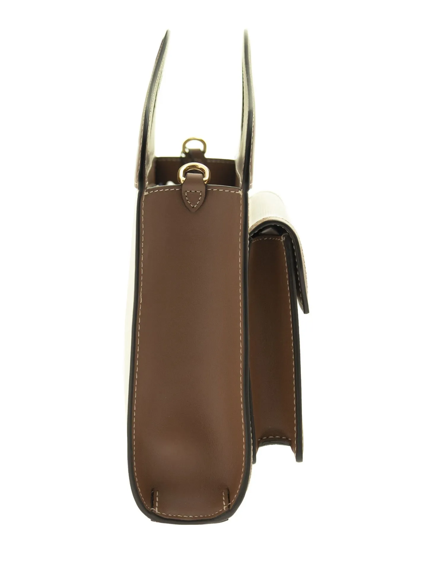 Mini Two-tone Canvas and Leather Pocket Bag