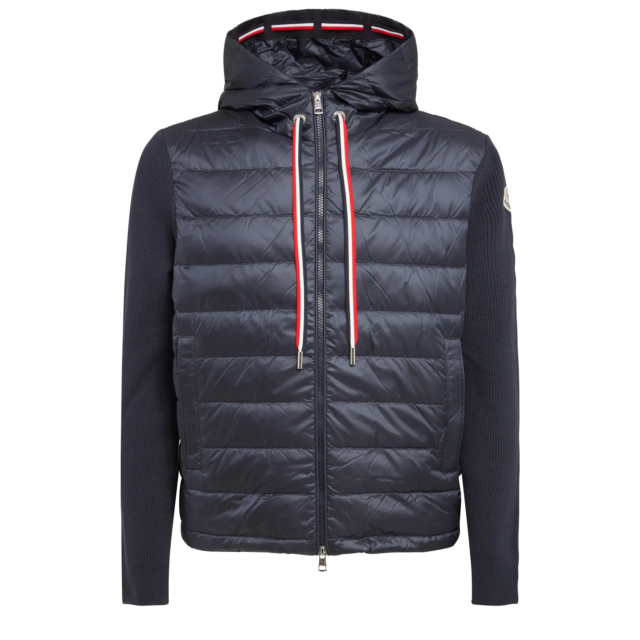 MONCLER  Cardigan in tessuto blu