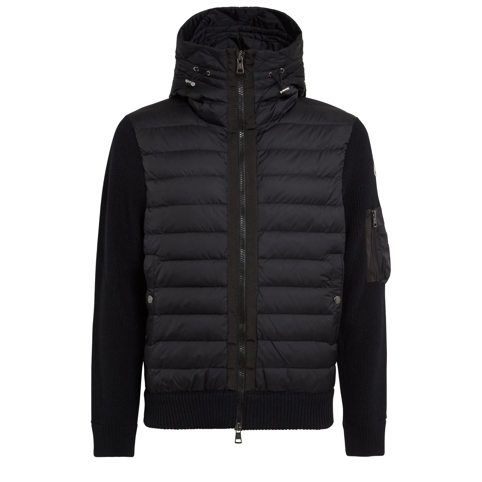 MONCLER  Cardigan in tessuto nero