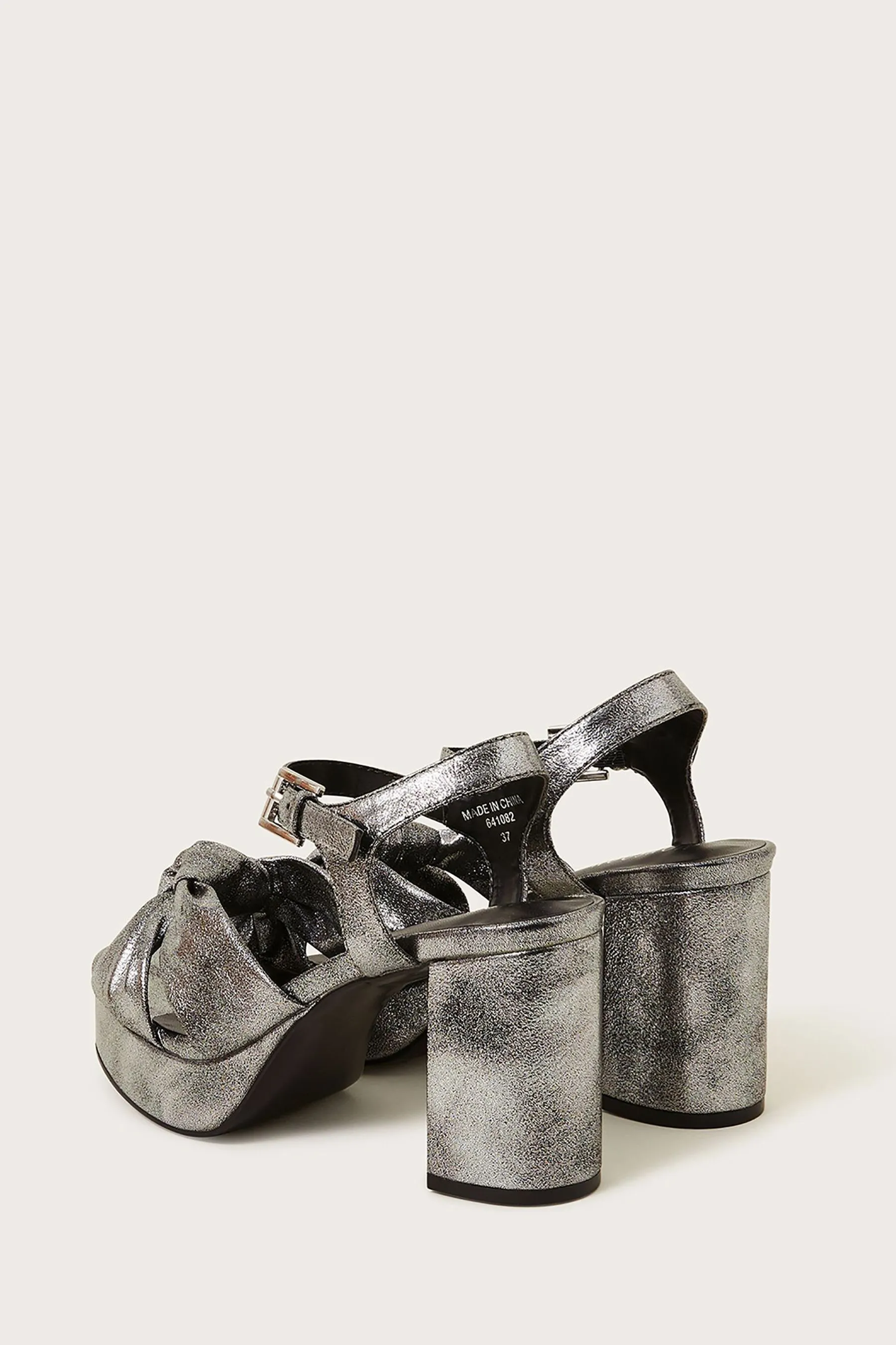 Monsoon Dettagli metallizzati - Scarpe con tacco, plateau e nodo