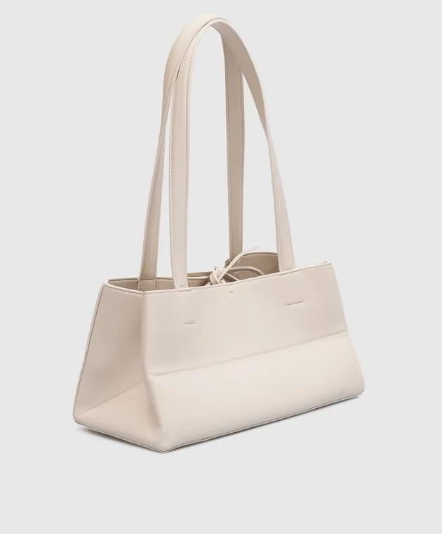 Nanushka Borsa tote Origami bianca con logo NW23RSBG02771