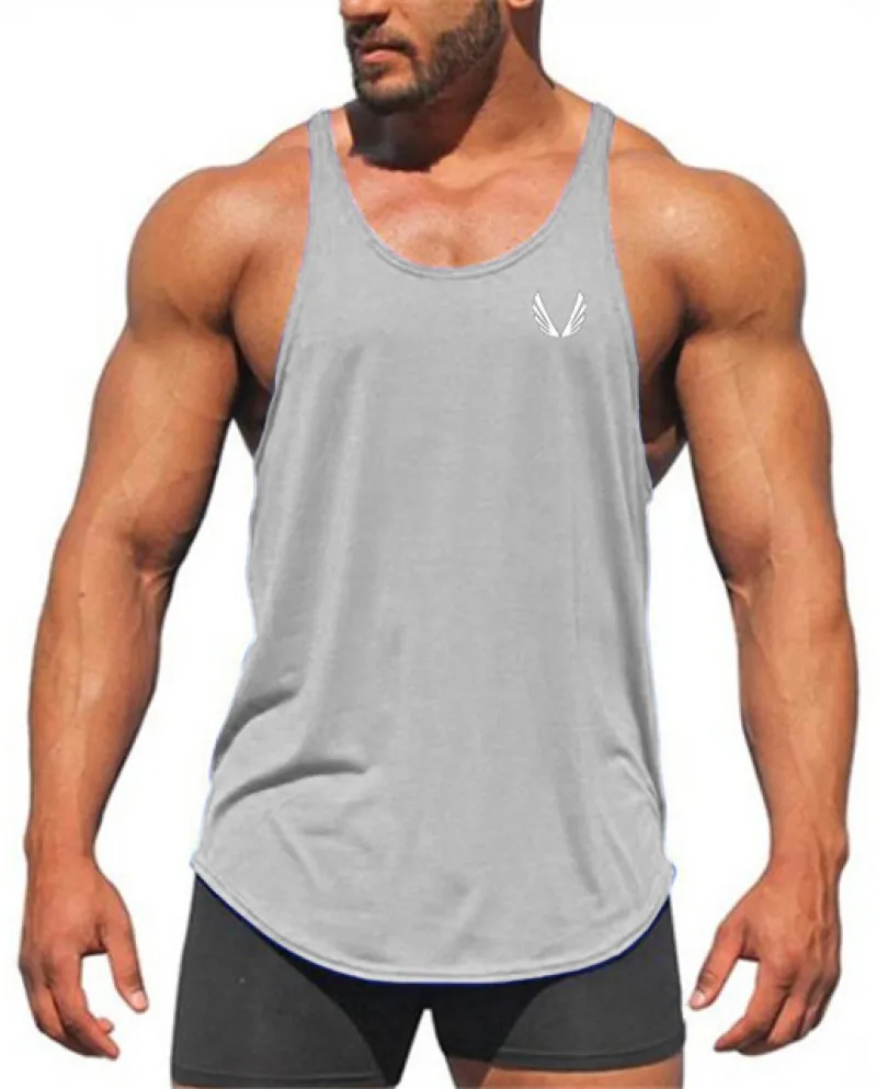 New Fitness Canotte Uomo Palestre Stringer Mens Canotta Bodybuilding Camicia Gilet senza maniche Abbigliamento in cotone Canotte