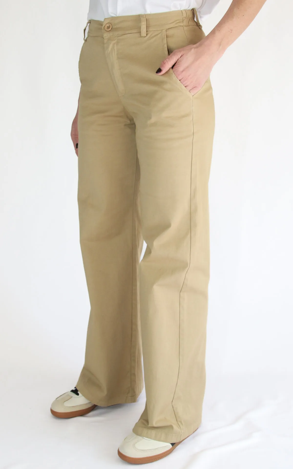 Off-on – Pantalone palazzo  Betty – Beige