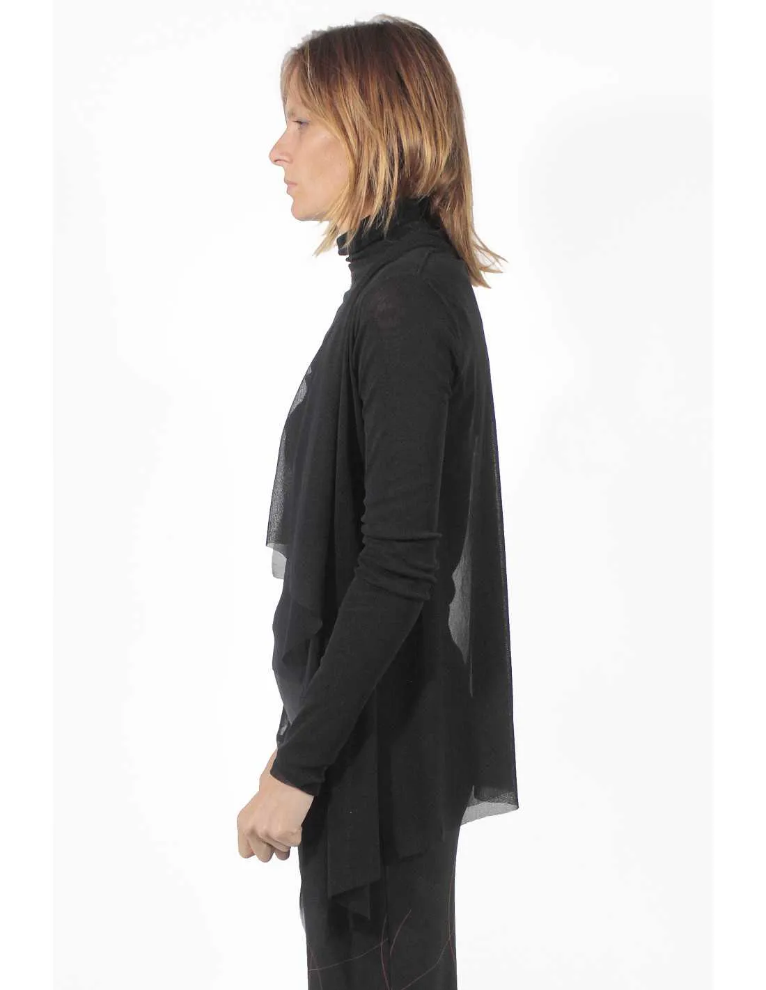   Open Dark Cardigan 