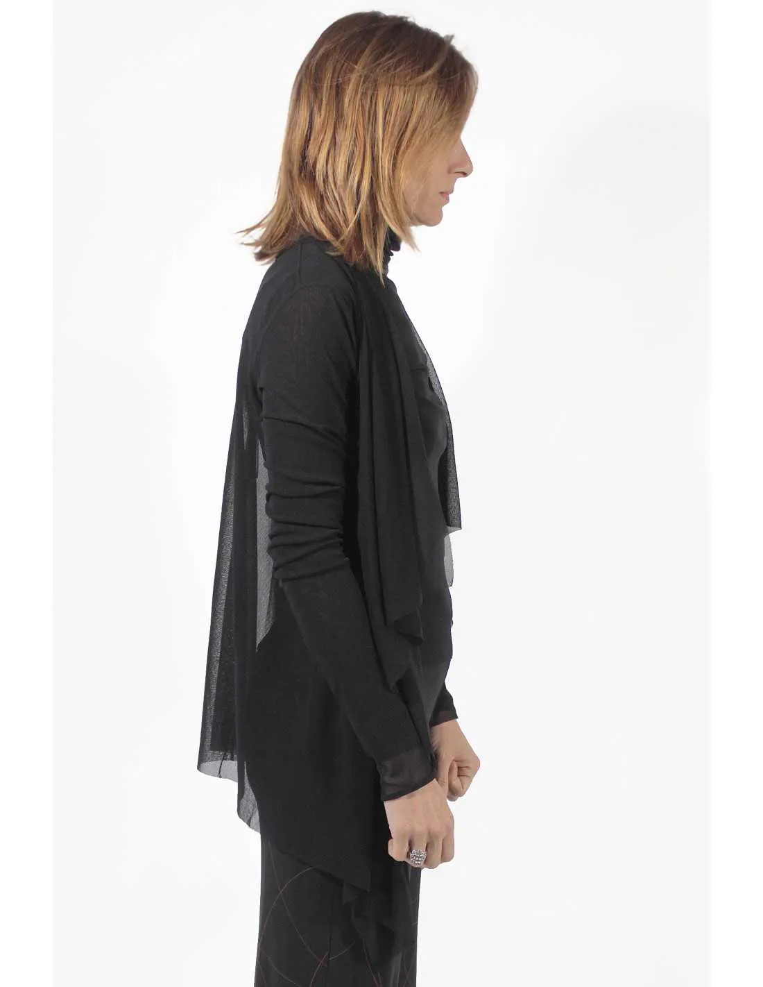   Open Dark Cardigan 