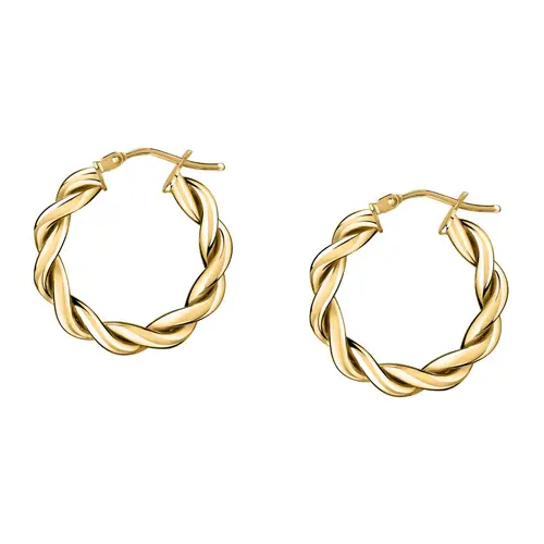 Orecchini a Cerchio - Creole in Oro, ⌀16mm