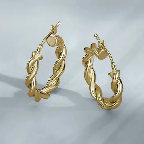 Orecchini a Cerchio - Creole in Oro, ⌀16mm