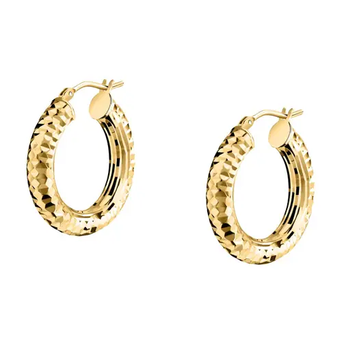 Orecchini a Cerchio - Creole in Oro, ⌀20mm