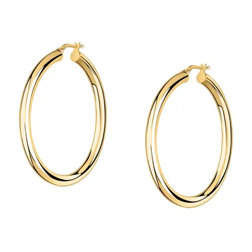 Orecchini a Cerchio - Creole in Oro, ⌀40mm