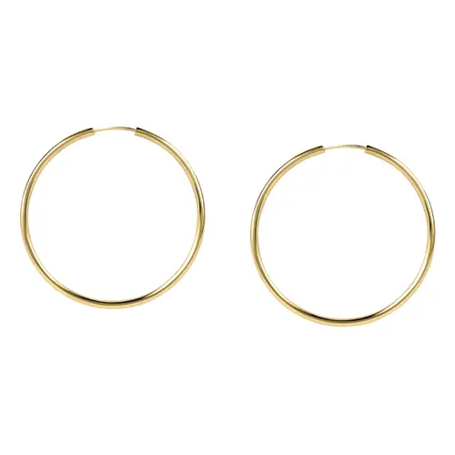 Orecchini a Cerchio - Creole in Oro, ⌀40mm
