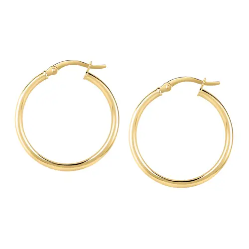 Orecchini a Cerchio - Creole in Oro, ⌀40mm