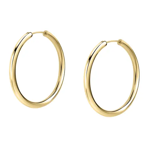 Orecchini a Cerchio - Creole in Oro, ⌀40mm