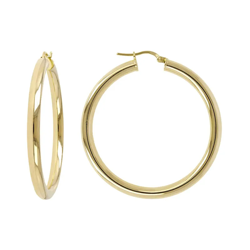 Orecchini a Cerchio Oro Giallo – Bronzallure