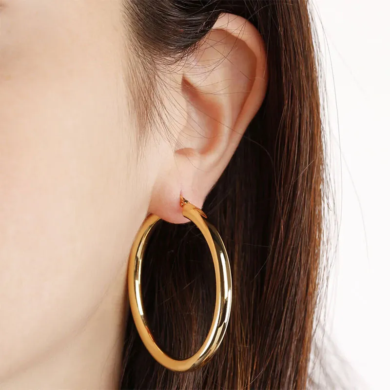 Orecchini a Cerchio Oro Giallo – Bronzallure