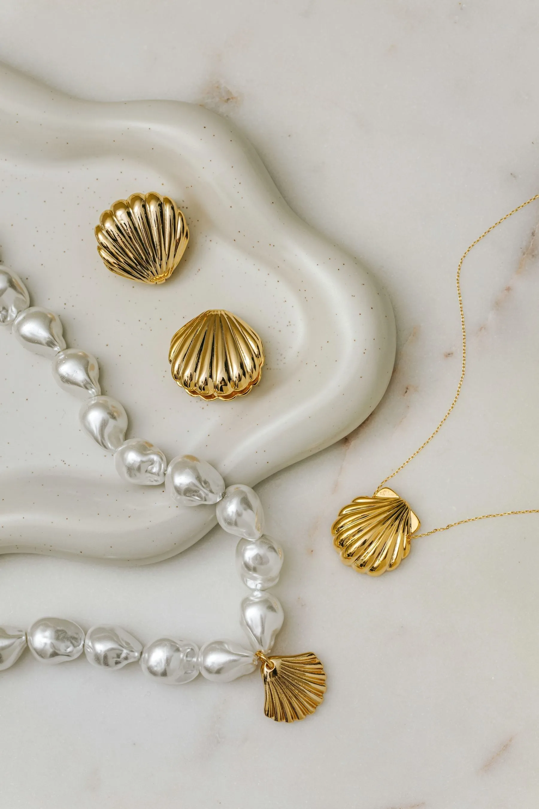 Orelia London Oro - Collana placcata con conchiglia