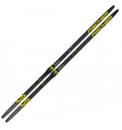 Pacchetto sci da skating Fischer RCR Skate Stiff IFP (nero) + attacchi