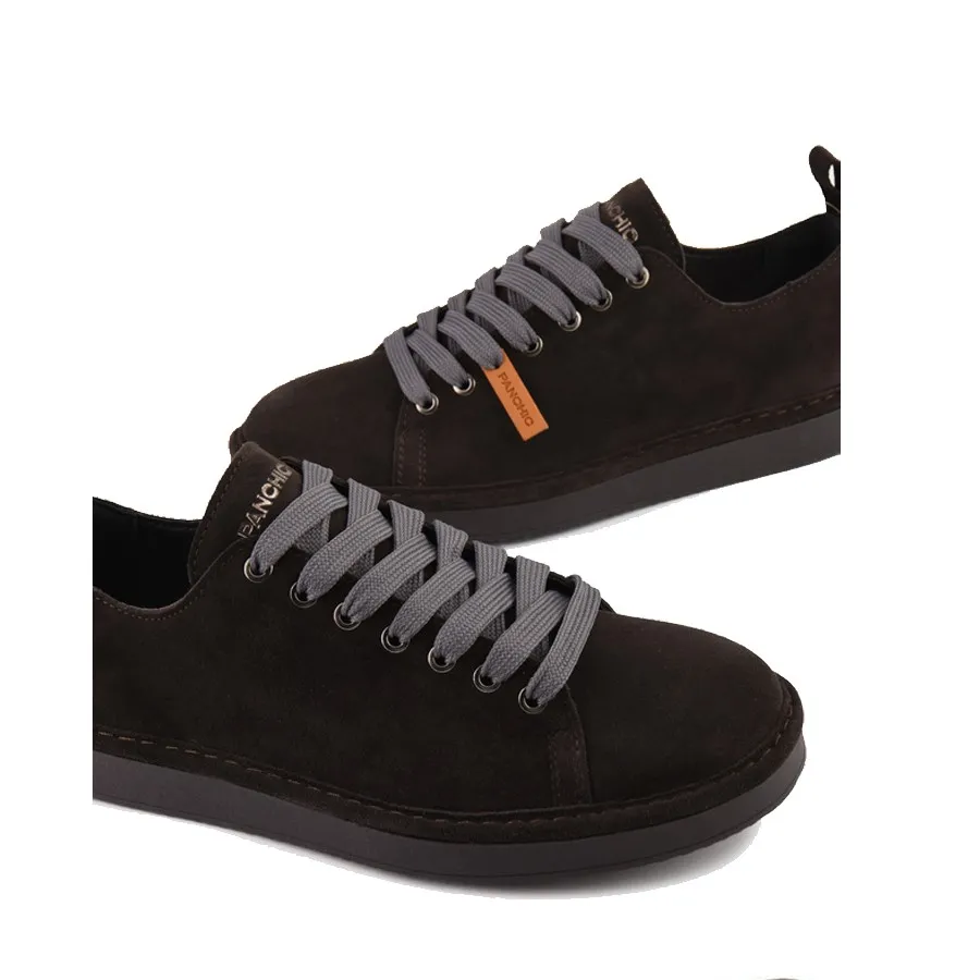 PANCHIC scarpa allacciata uomo P01in suede  ebano