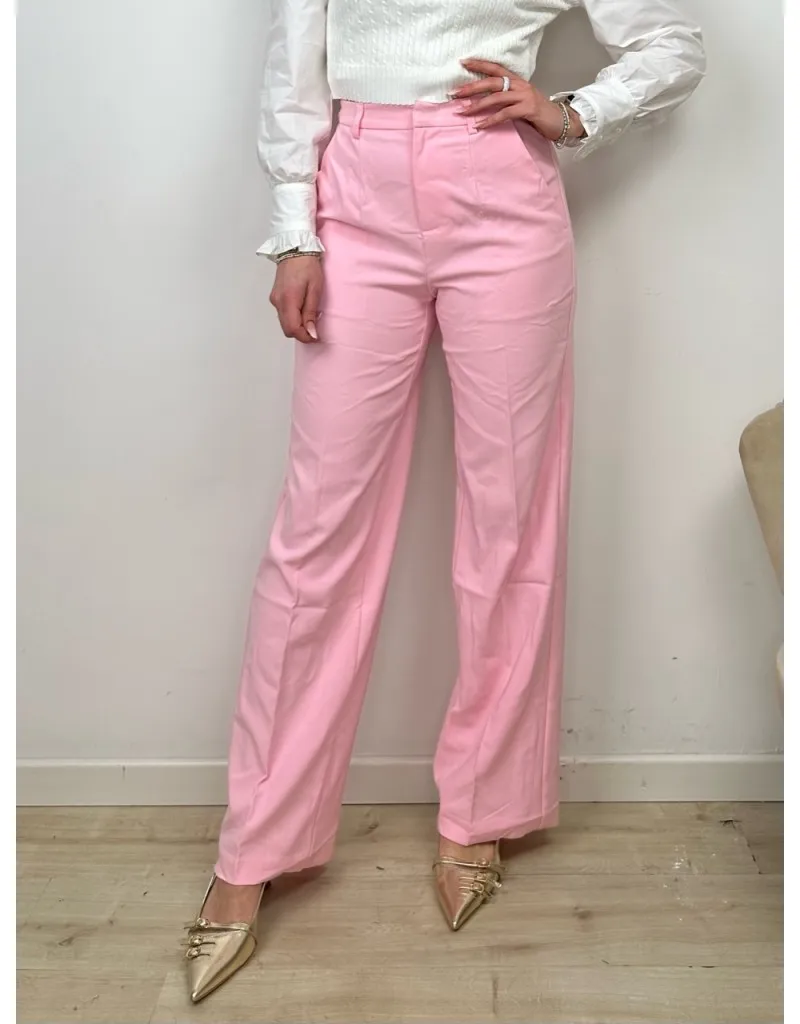 PANTALONE PALAZZO ROSA