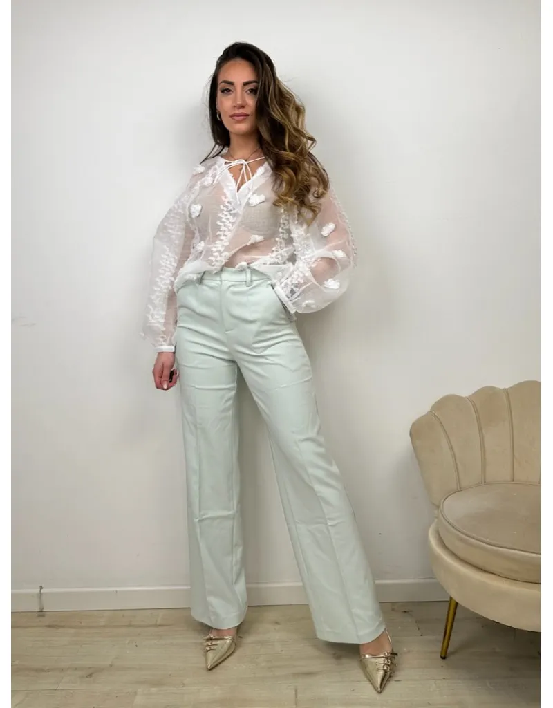 PANTALONE PALAZZO VERDE