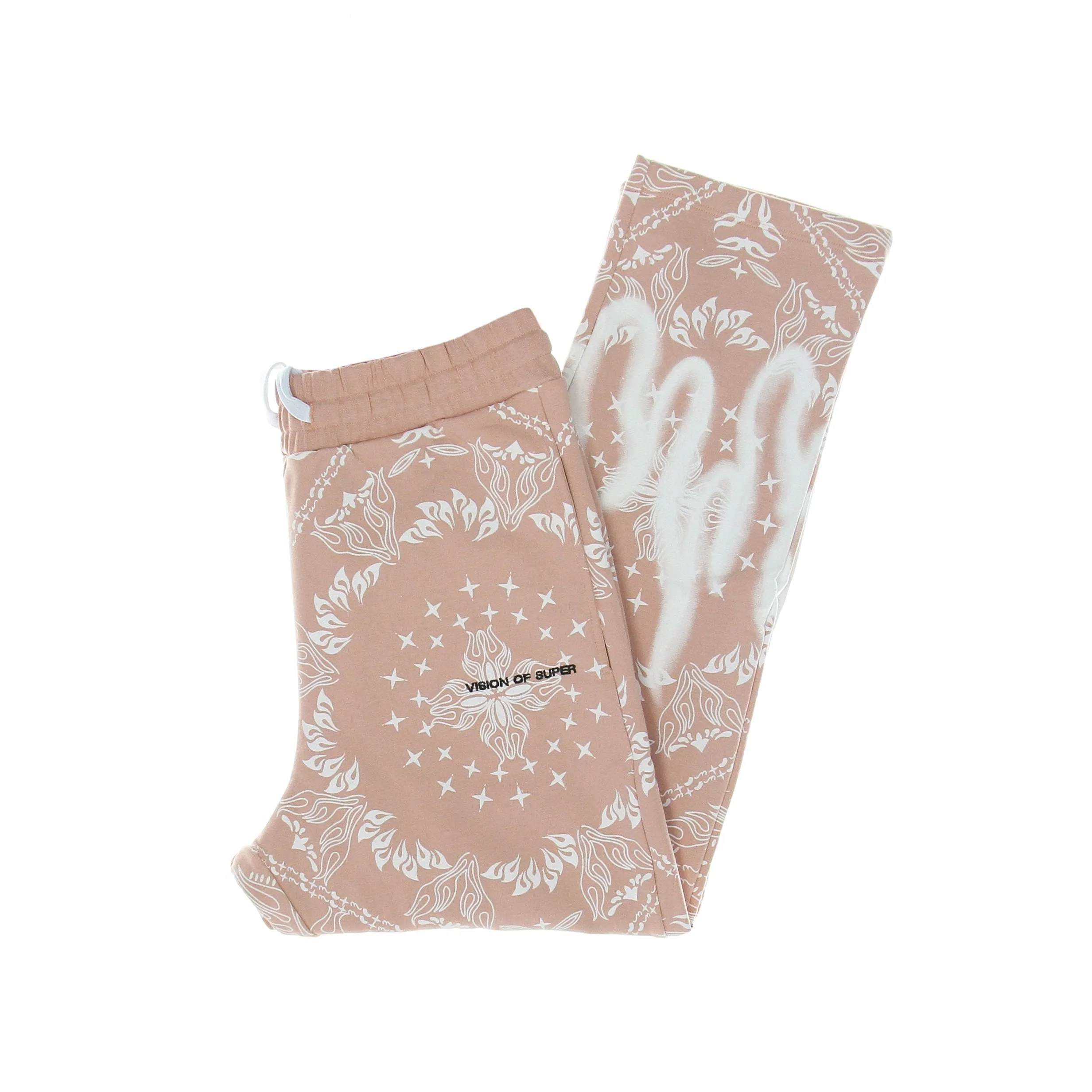 Pantalone Tuta Leggero Uomo Bandana Print Pants Pink