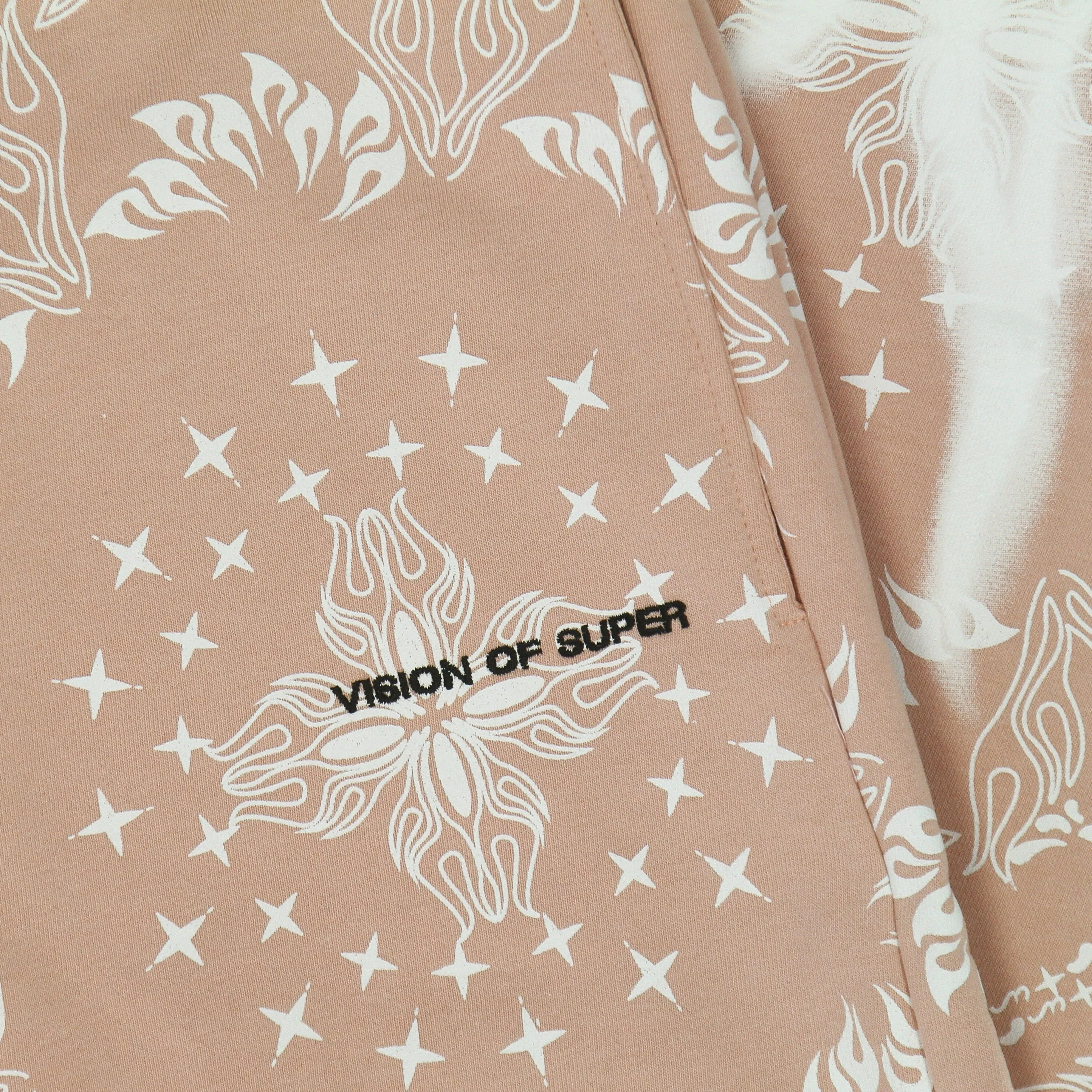 Pantalone Tuta Leggero Uomo Bandana Print Pants Pink