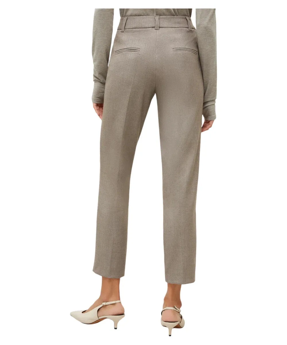 Pantaloni Brown in Flanella Stretch