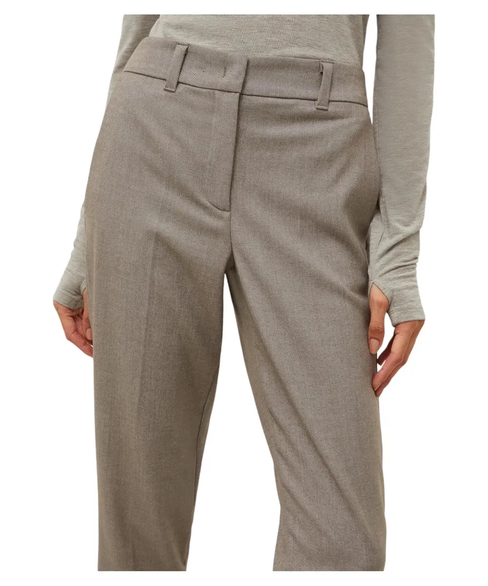 Pantaloni Brown in Flanella Stretch