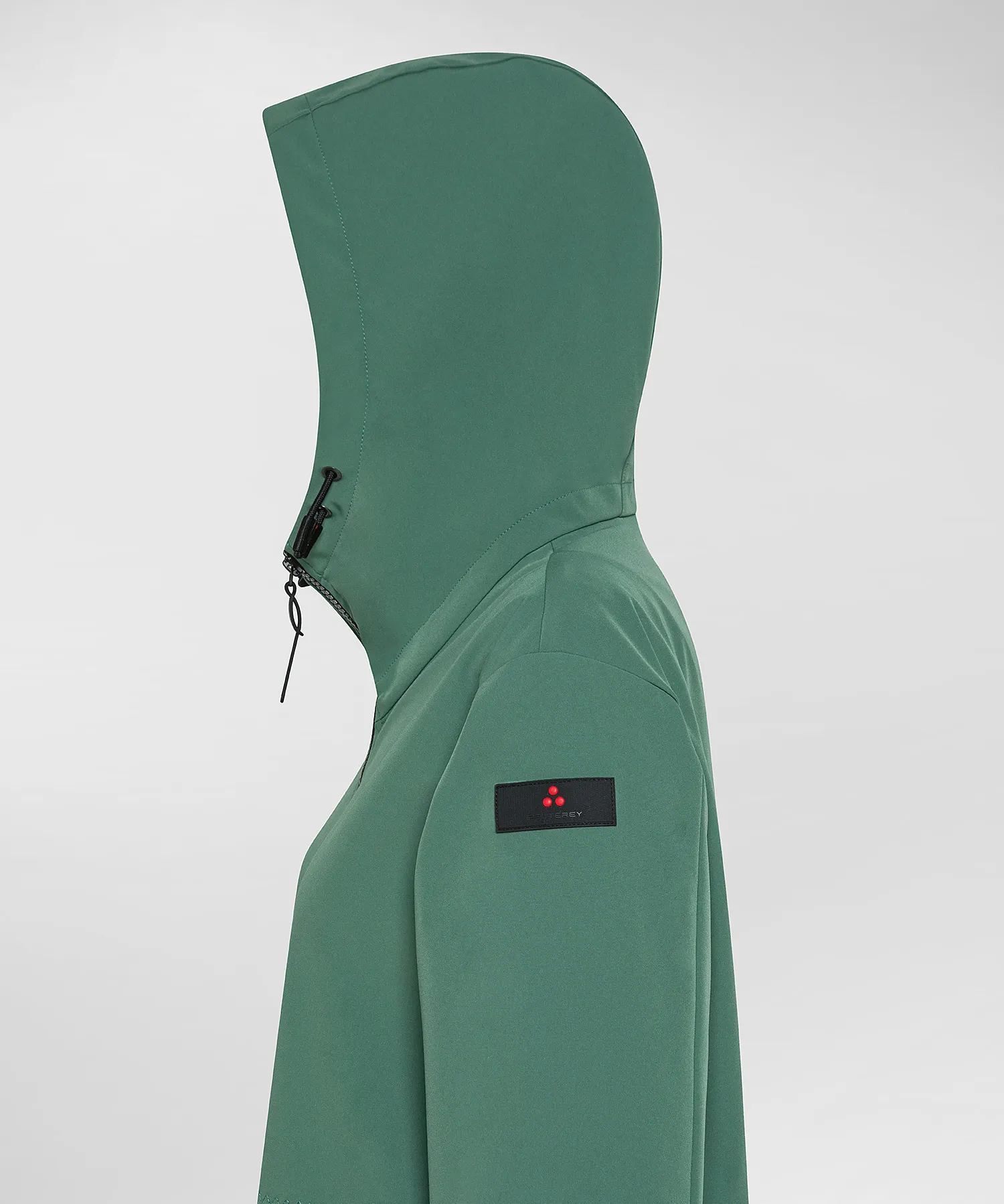 Parka fishtail in nylon stretch