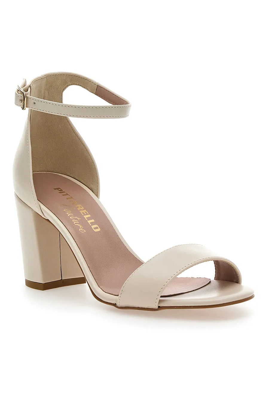   PITTARELLO COUTURE Sandali con Tacco Pittarello Couture 7075 Panna