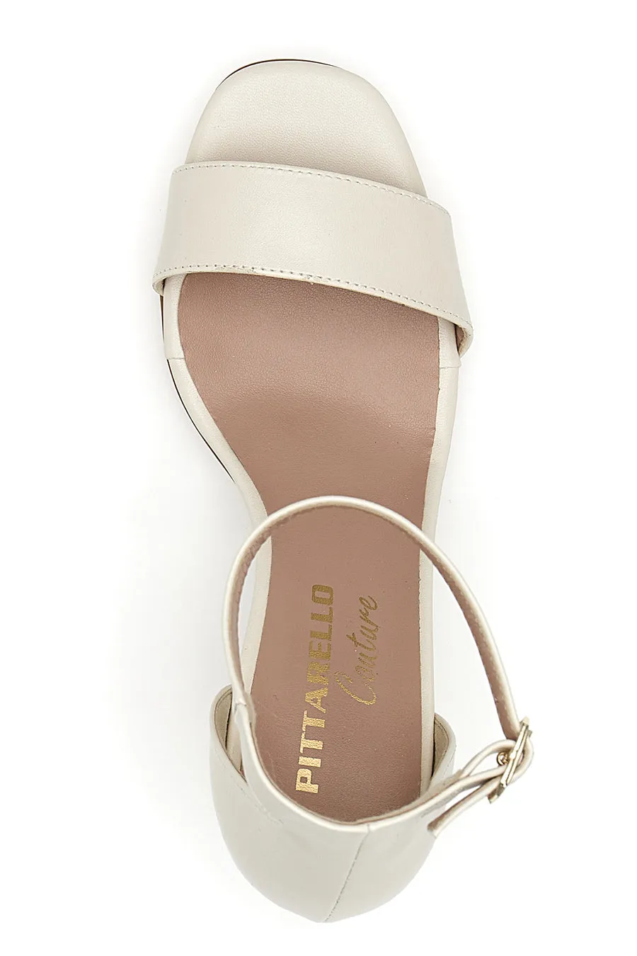   PITTARELLO COUTURE Sandali con Tacco Pittarello Couture 7075 Panna