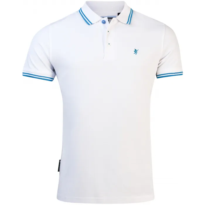 Polo Freddy Sea Barrier con collo a contrasto Bianco