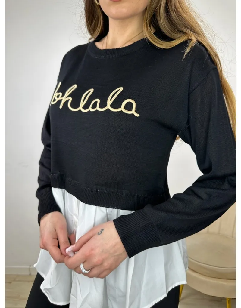 PULL PRIMAVERILE OHLALA NERO