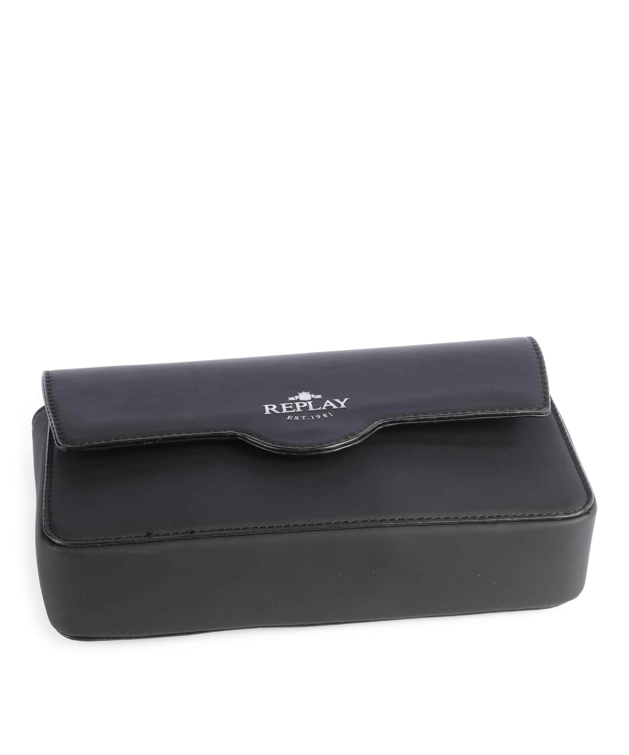  Replay Borsa a spalla pelle sintetica nero  